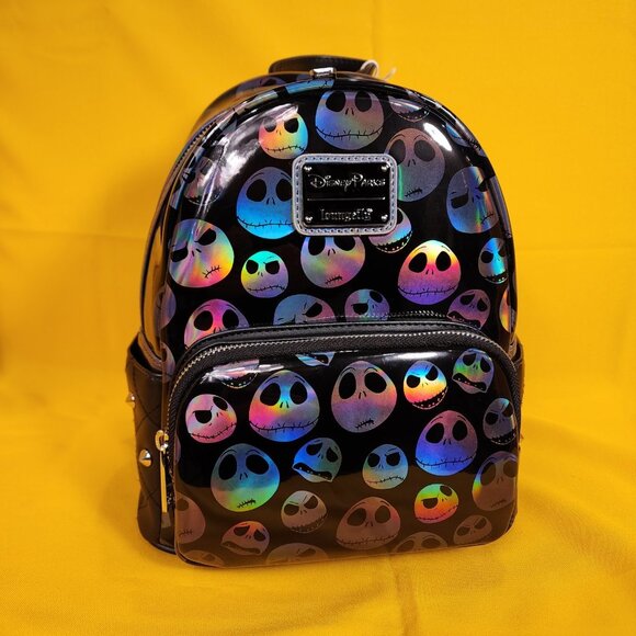 Disney Parks Loungefly The Nightmare Before Christmas Jack Face Mini Backpack - Picture 9 of 11